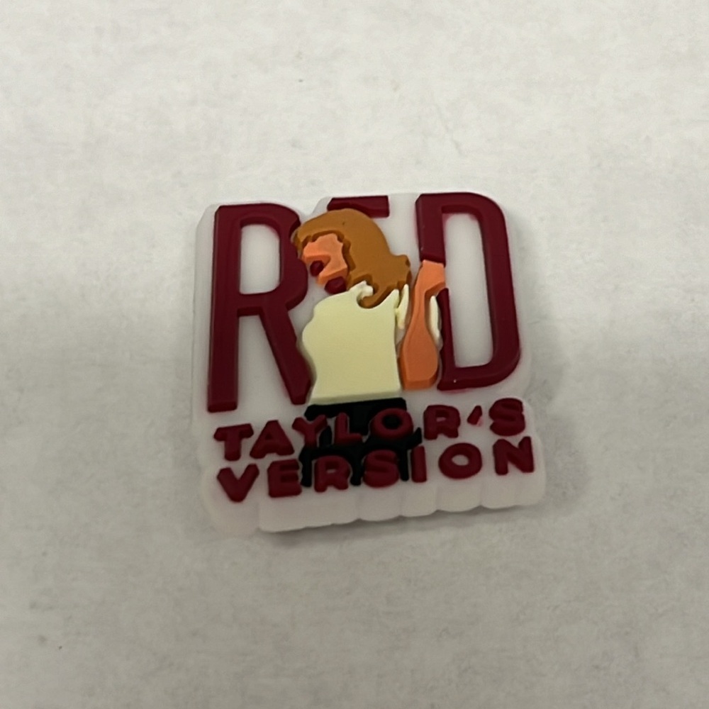 Taylor swift red Taylor’s version croc jibbit charm swiftie t swift